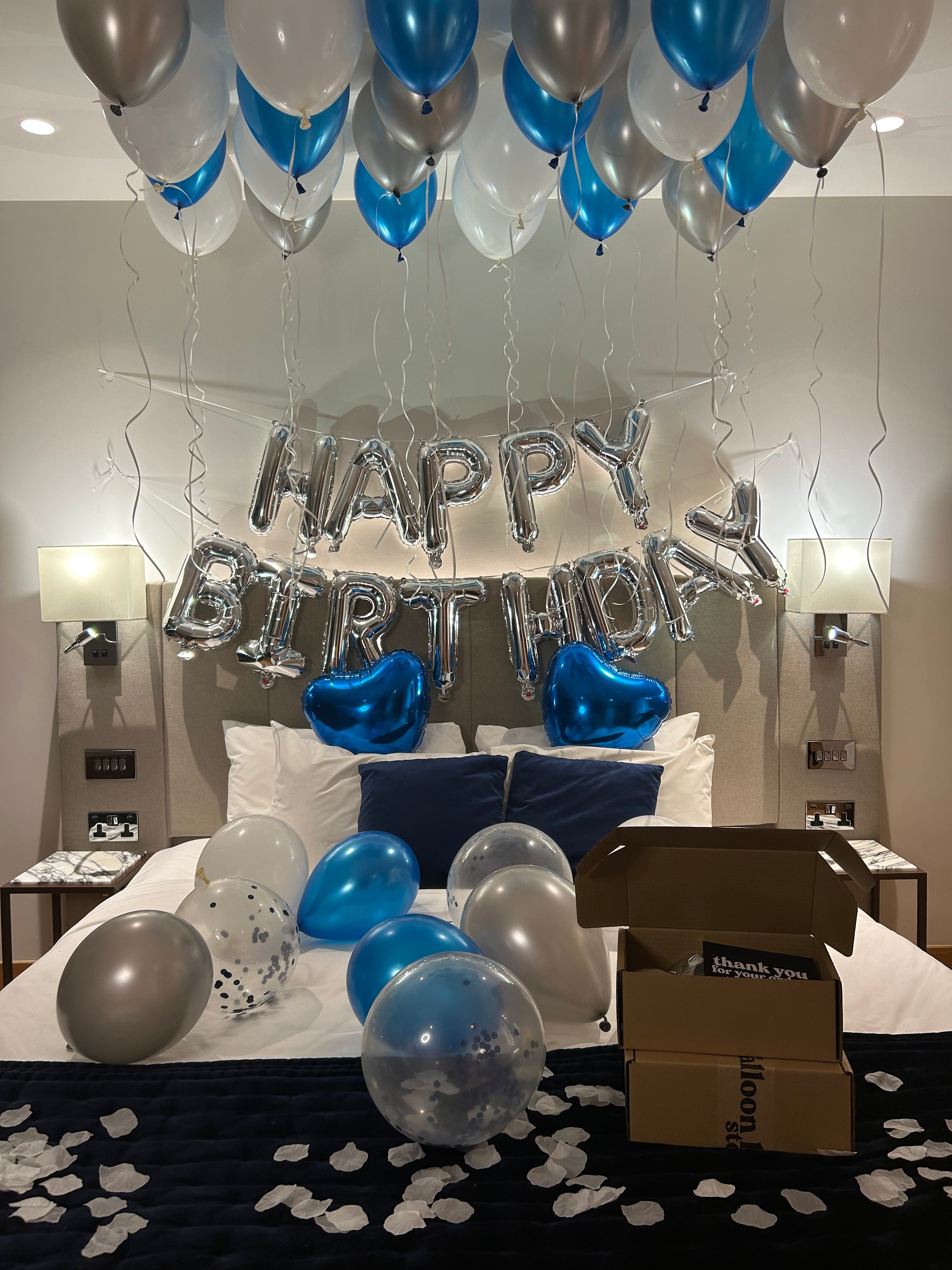 Blue Birthday Balloon Set Up Kit