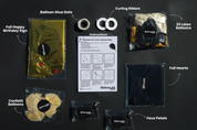 Black & Gold Birthday Balloon Set Up Kit