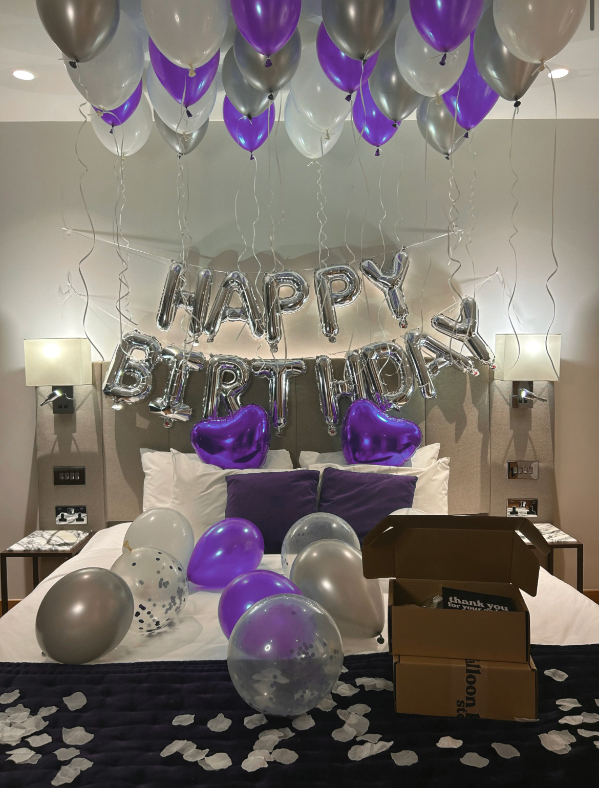 Purple Birthday Balloon Set Up Kit